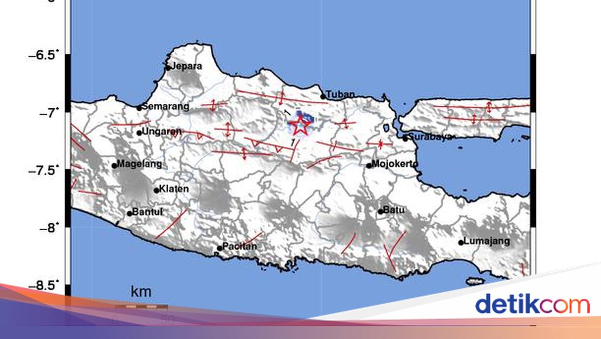 Gempa Darat M 3,1 Guncang Bojonegoro