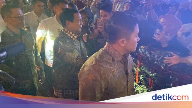 Ditemani Didit-Titiek, Prabowo Tinjau Perayaan Malam Tahun Baru di HI