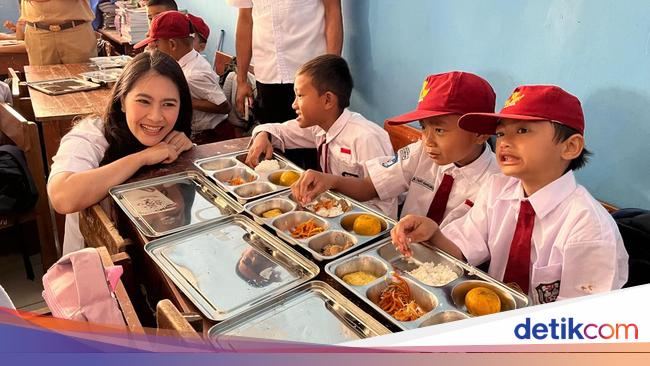 Wamen Isyana Cek Makan Bergizi Gratis di Bojong Koneng Bogor