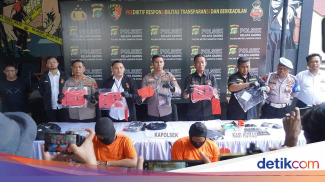 Begal Motor Berpistol Beraksi di Kelapa Gading, 2 Pelaku Ditangkap