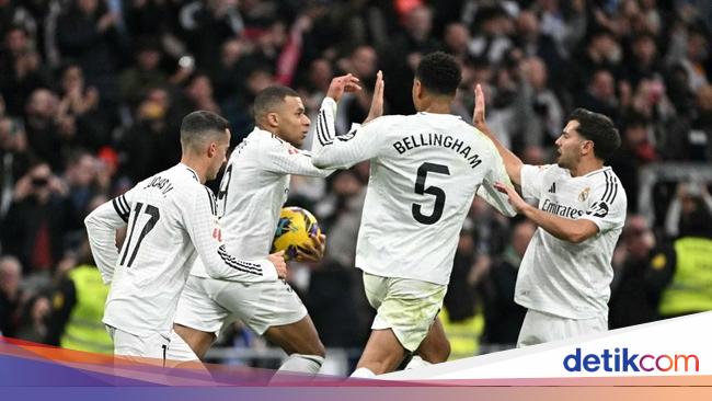 Real Madrid Vs Las Palmas: Brace Mbappe Bantu El Real Menang 4-1