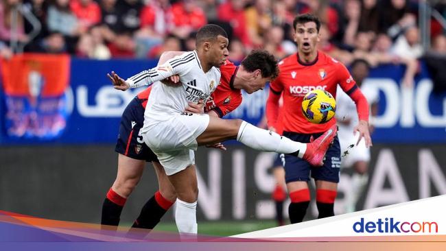 Osasuna Vs Madrid: Bellingham Kartu Merah, El Real Ditahan 1-1