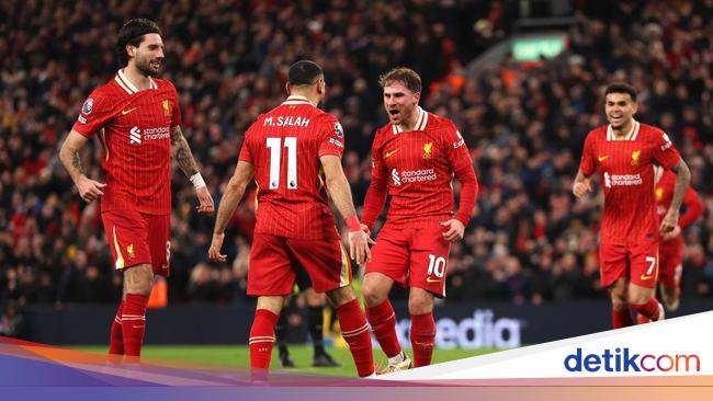 Klasemen Liga Inggris: Liverpool Semakin Jauhi Arsenal