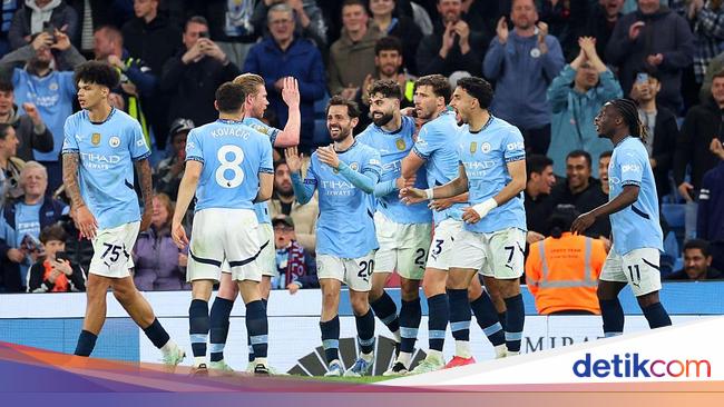 Klasemen Liga Inggris usai City Bungkam Aston Villa