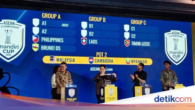 Drawing AFF U-23: Indonesia Segrup dengan Malaysia