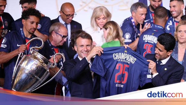 PSG Disambut Presiden Prancis Usai Juara Liga Champions