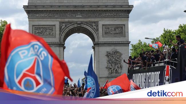 PSG Gelar Parade Juara Liga Champions di Paris