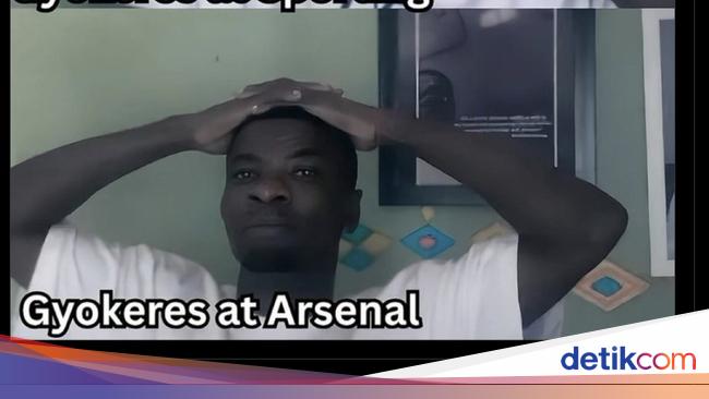 Meme Kocak 'Gyokeres 002' usai Arsenal Dikalahkan Villarreal