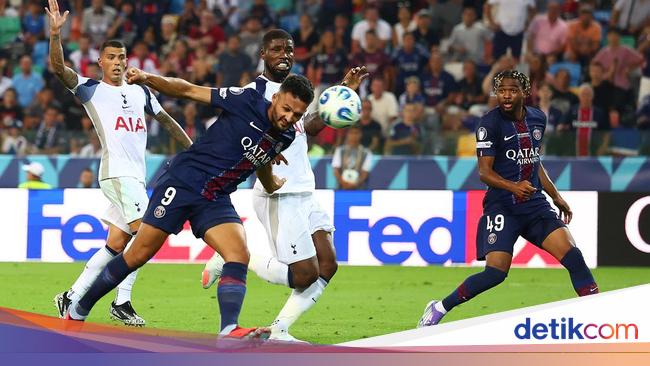 Piala Super Eropa 2025: PSG Vs Tottenham 2-2, Duel Lanjut Adu Penalti