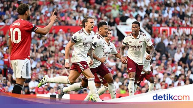 MU Vs Arsenal: Gol Calafiori Bungkam Setan Merah
