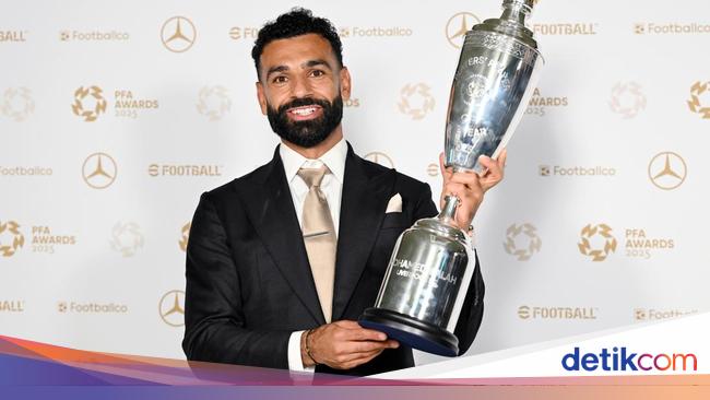 Mo Salah Jadi Pemain Terbaik PFA 2024/2025, Ukir Rekor