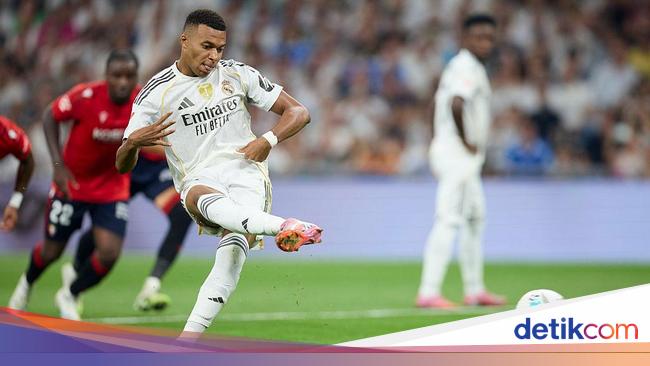 Real Madrid Vs Osasuna: Penalti Mbappe Menangkan El Real