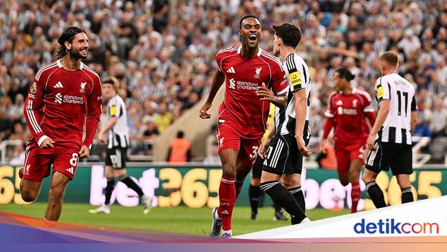 Newcastle Vs Liverpool: Si Merah Unggul 1-0 di Babak Pertama