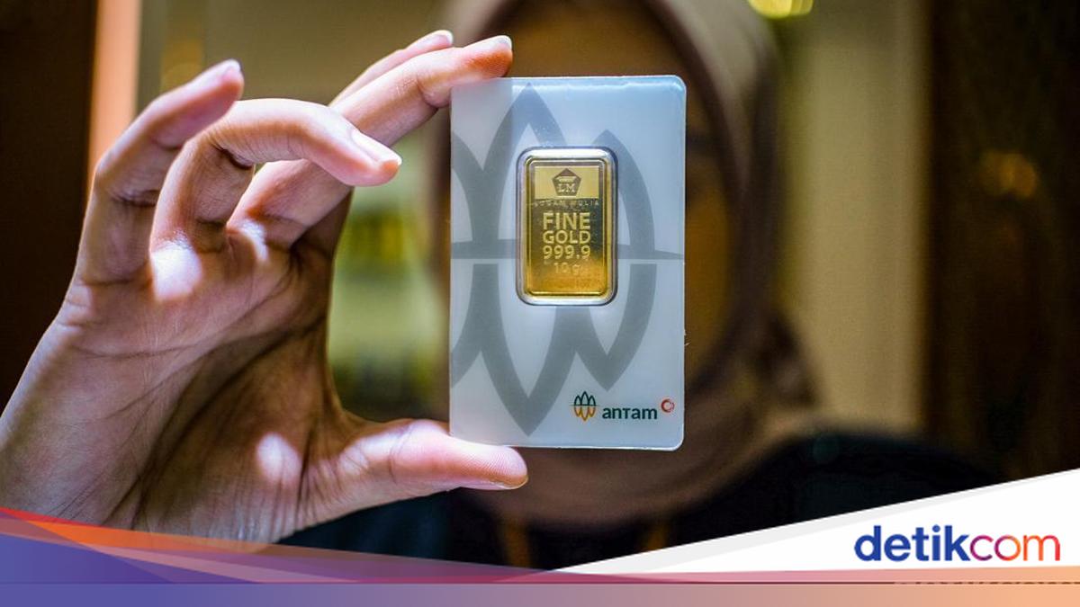 Harga Emas Antam Turun Rp 15.000/Gram Dalam Sepekan, Buyback Rp 4.000