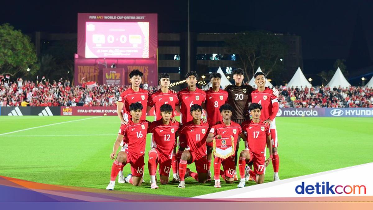 Timnas Indonesia U-17 melawan Honduras dalam matchday ketiga Grup H Piala Dunia U-17 2025. Kedua tim masih bermain imbang di babak pertama.