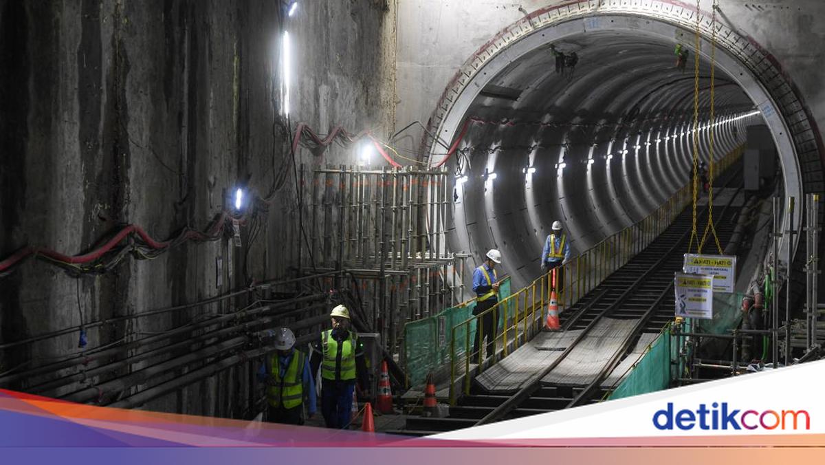 Terowongan MRT Bundaran HI–Kota Rampung, Fase 2A Capai 61,8%