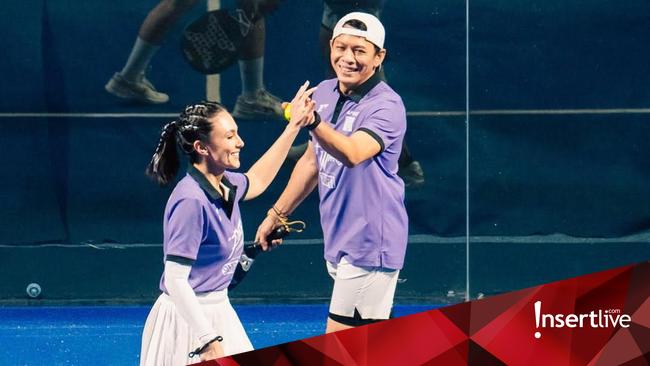 Alami Meniscus Tear, 7 Potret Ariel NOAH Tetap Tanding Padel bersama Wulan Guritno