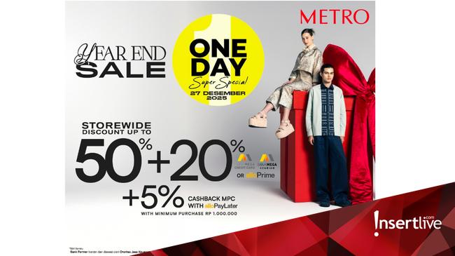 Jangan Lewatkan Promo Akhir Tahun METRO One Day Super Special Digelar 27 Desember