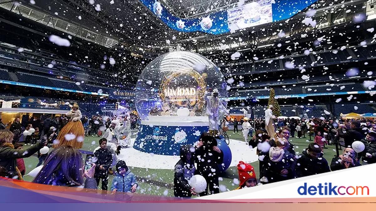Wow! Kandang Real Madrid Diubah Jadi Wisata Natal 2025