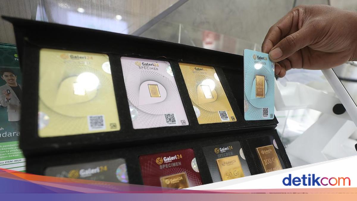 Harga Emas Antam Turun Rp5.000 — Koreksi Setelah Rally, Rupiah Melemah Tak Cukup Menahan