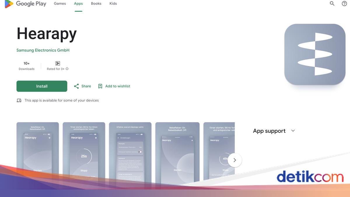 Samsung Rilis Hearapy, Aplikasi untuk Obati Mabuk Perjalanan