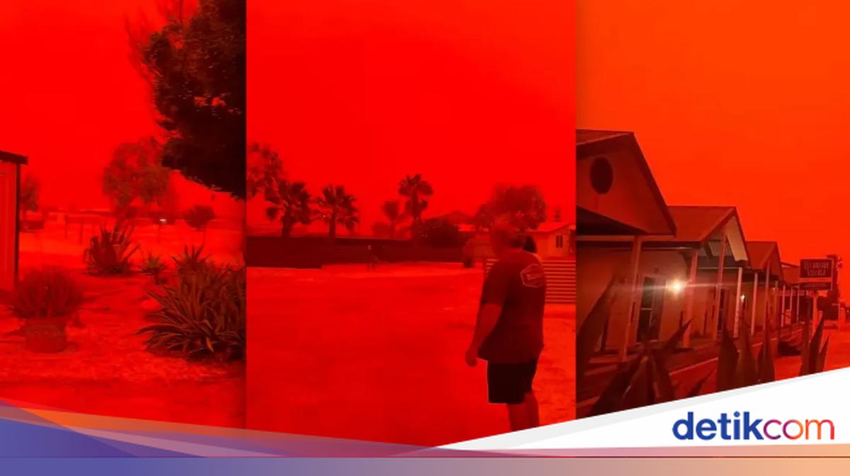 Langit Australia Menyala Merah Mengerikan, Ada Apa?