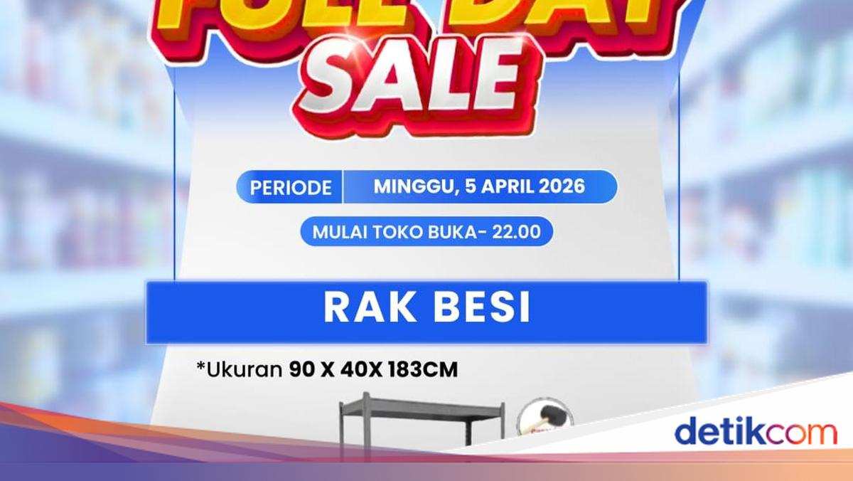 Buruan ke Transmart Full Day Sale, Beli Rak Besi Diskonnya Jumbo