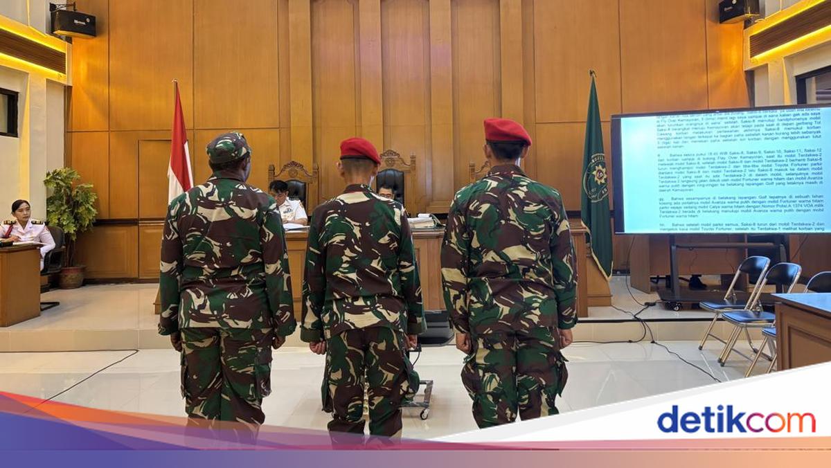 3 Prajurit TNI Hadapi Sidang Tuntutan Kasus Pembunuhan Kacab Bank Hari Ini