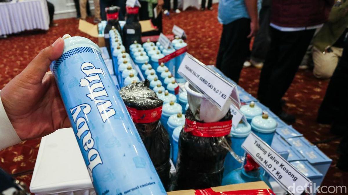 Efek Baby Whip pada Kesehatan, 'Gas Tawa' Ilegal yang Ditemukan BPOM di Jakbar