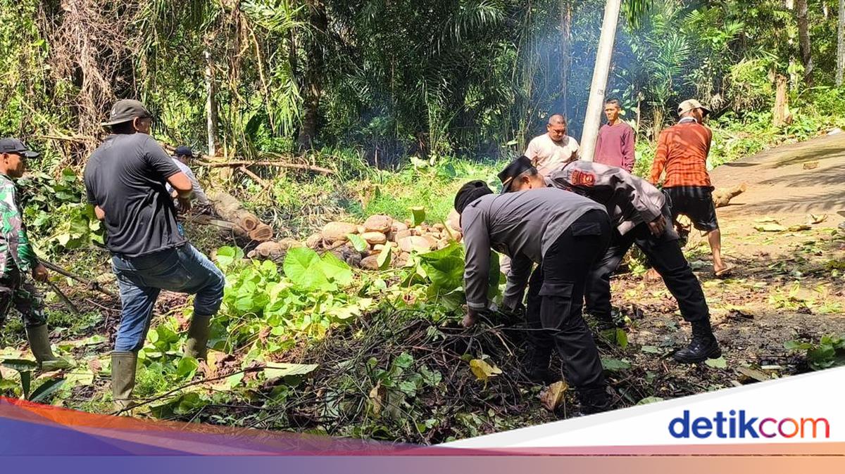 Indonesia Asri, Satgas BELIDA Polda Sumsel Bersihkan Jembatan di Lubuk Linggau