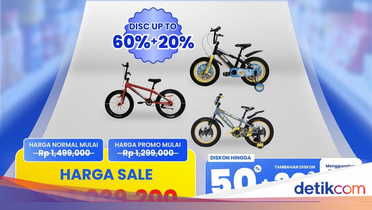 Sepeda Anak Rp 1 Juta Cuma di Transmart Full Day Sale