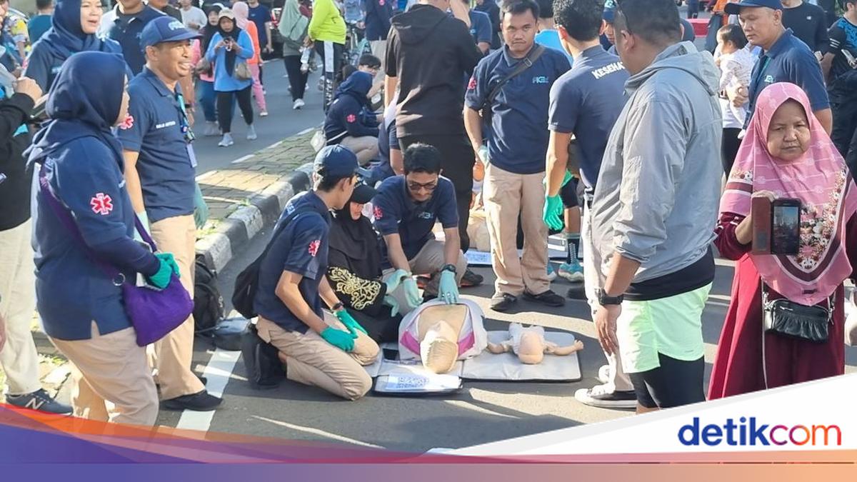 Latihan CPR, Warga Dilatih Tindakan Darurat Selamatkan Henti Jantung di CFD