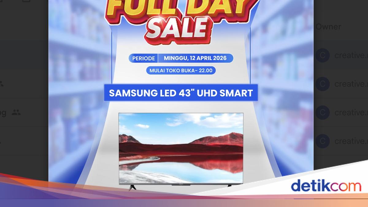 LED 43' UHD Smart TV Diskon Gede di Transmart Full Day Sale