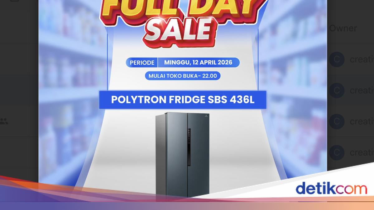 Kulkas Side by Side 436L Banting Harga di Transmart Full Day Sale
