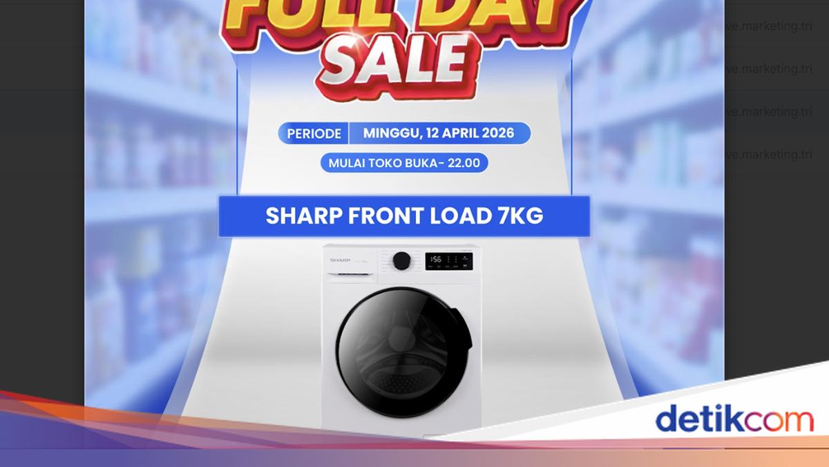 Mesin Cuci Front Load 7KG Cuma Rp 4 Jutaan di Transmart Full Day Sale