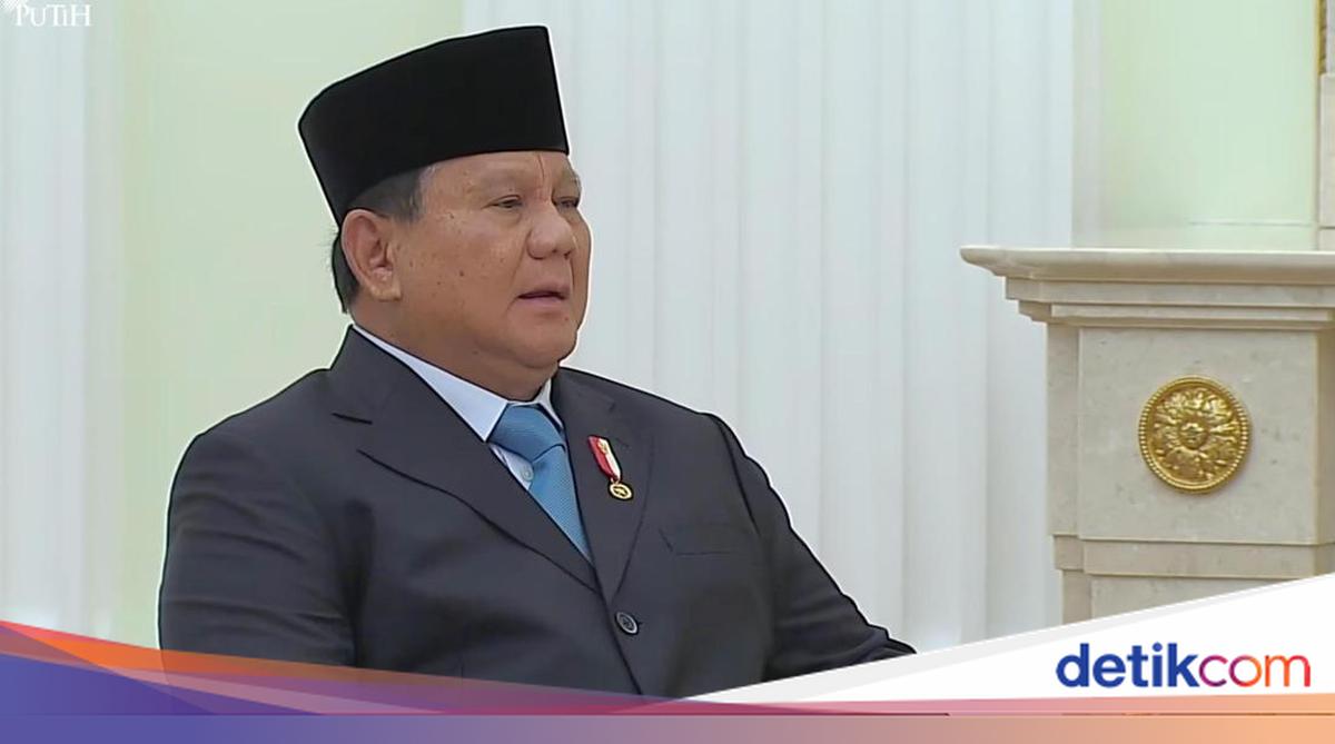 Bertemu Putin, Prabowo: Saya Datang untuk Konsultasi karena Geopolitik Dunia