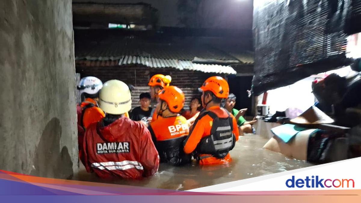 Hujan Deras Guyur Solo Semalam, Ratusan Rumah di 8 Kelurahan Banjir