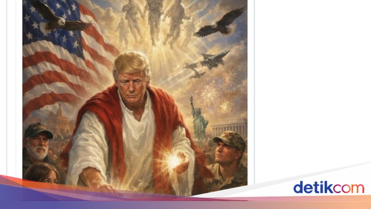 Gambar AI Trump Jadi 'Yesus' Tampilkan Sosok Makhluk Aneh
