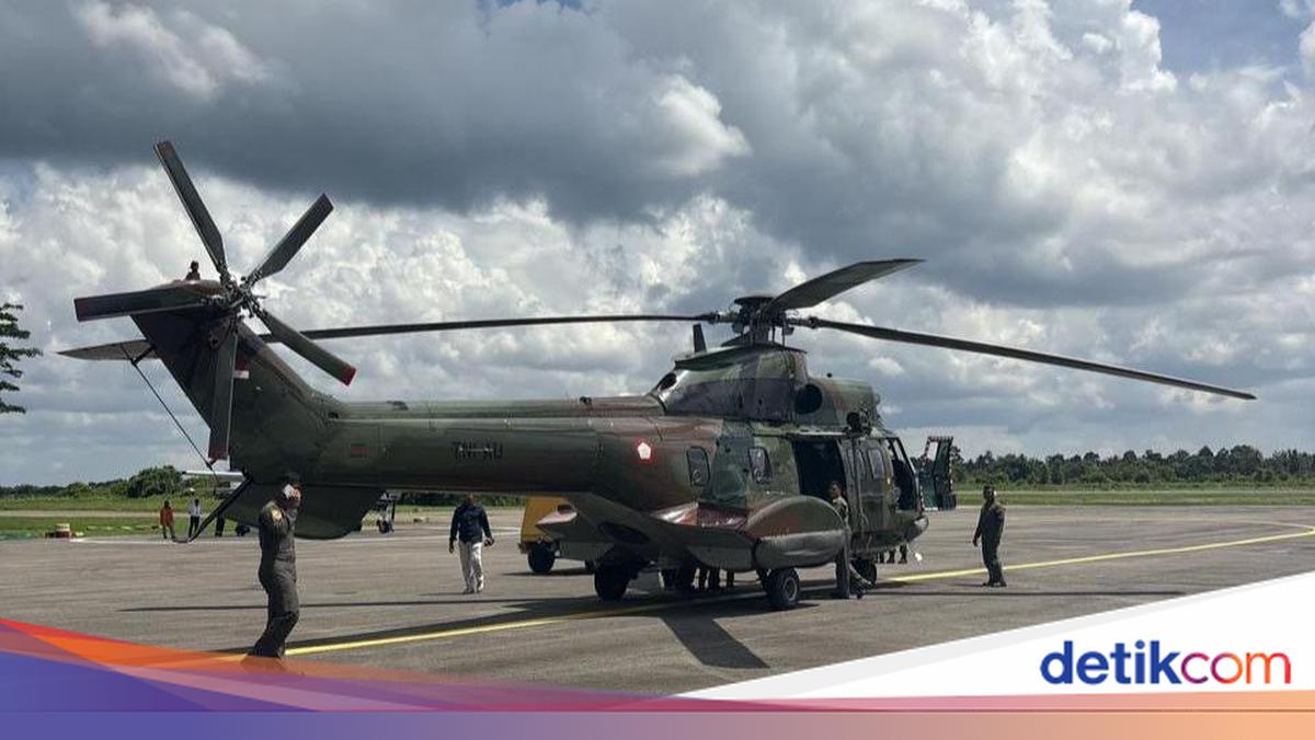 Heli Super Puma Dikerahkan Cari Helikopter Hilang Kontak di Sekadau Kalbar