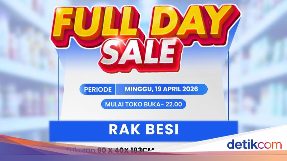 Buruan ke Transmart Full Day Sale, Beli Rak Besi Diskonnya Jumbo
