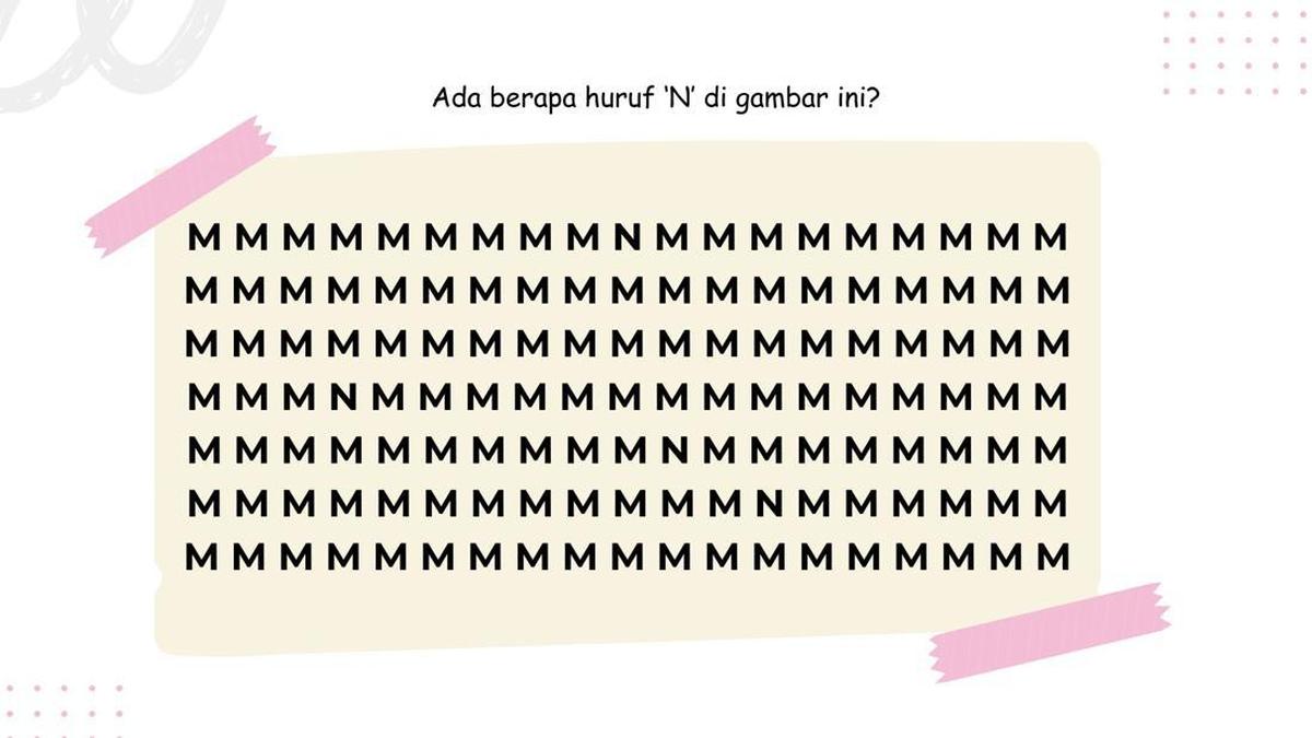 Ada Huruf yang 'Nyasar' di Permainan Gambar Ini, Tak Banyak yang Bisa Temukan