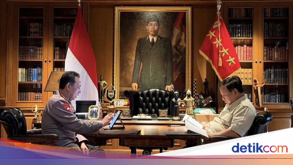 Prabowo dan Kapolri Bicara 4 Mata di Hambalang, Ini yang Dibahas