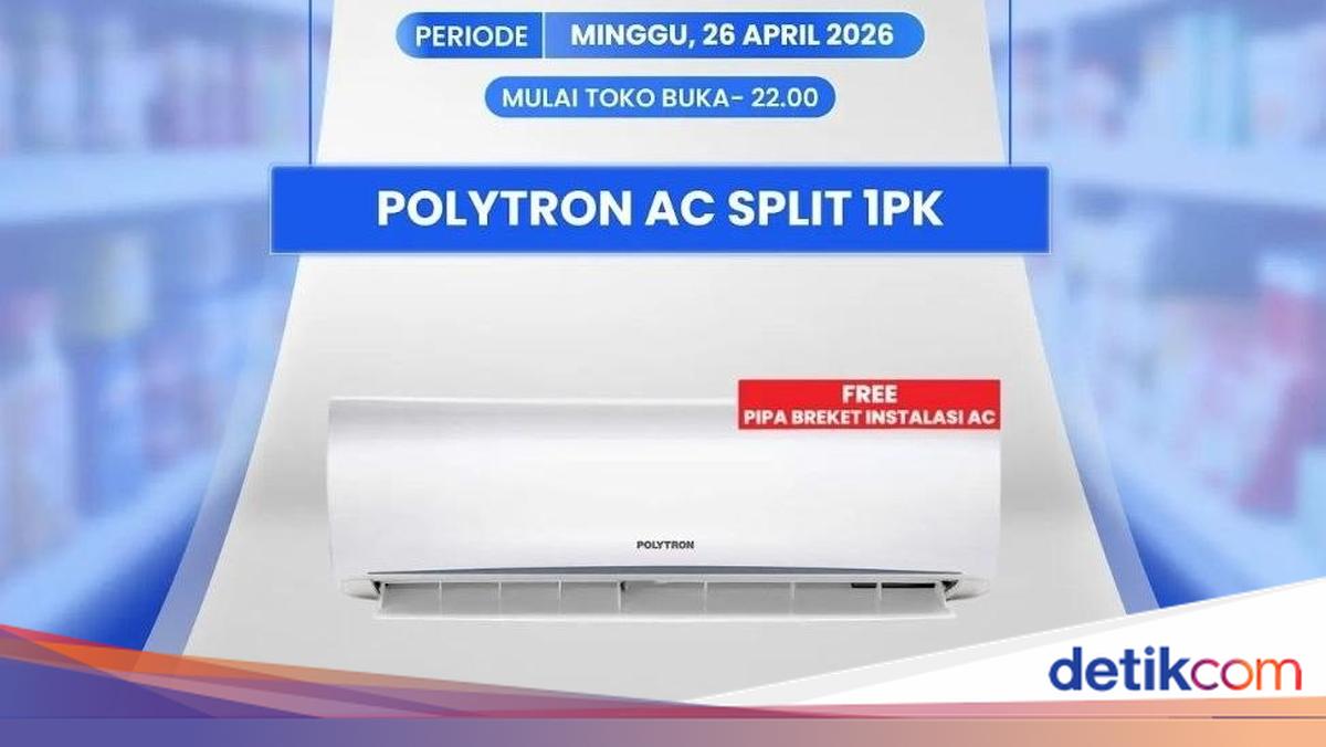 Transmart Full Day Sale, AC Polytron 1 PK Bisa Diskon Rp 1,3 Juta!
