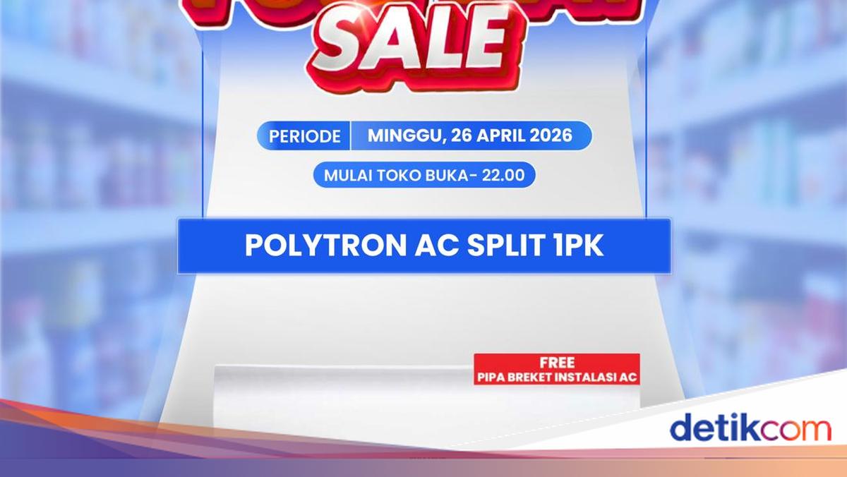 Adem Pakai AC Split Polytron 1 PK, Didiskon di Transmart Full Day Sale