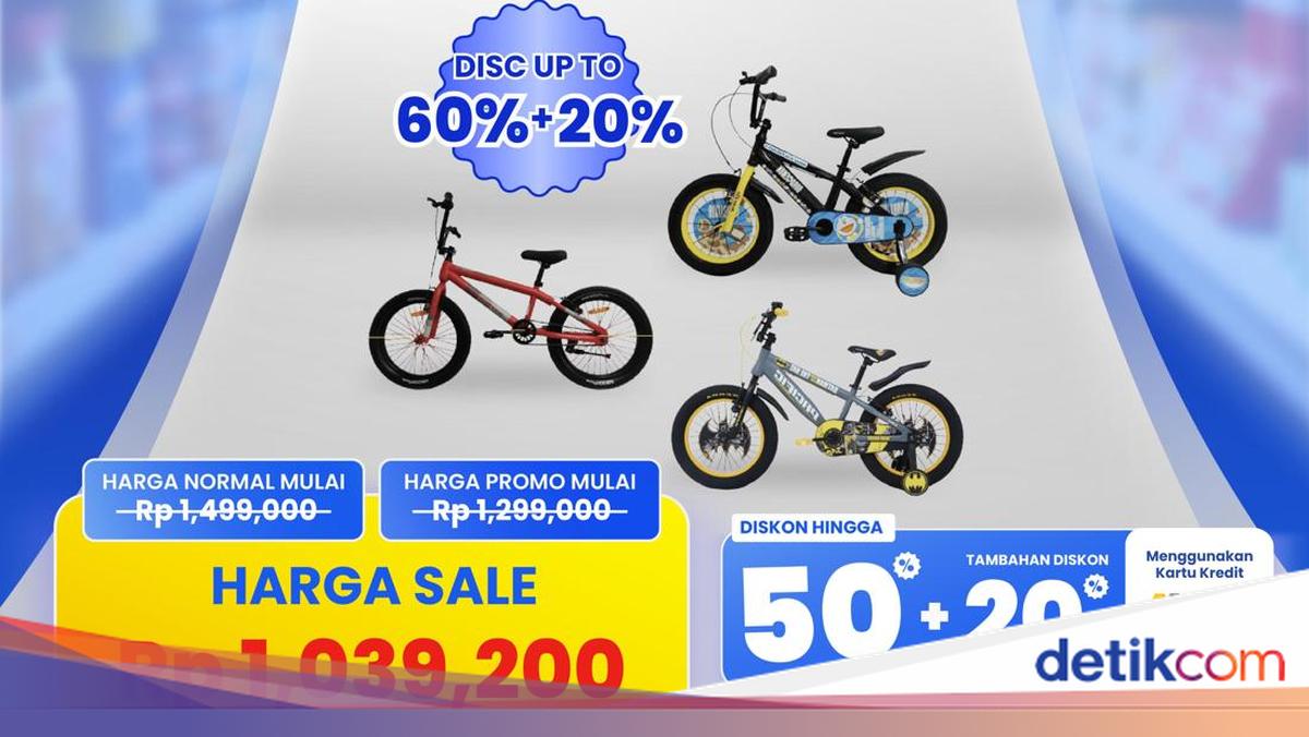 Cuma di Transmart Full Day Sale Aneka Sepeda Diobral Sejutaan