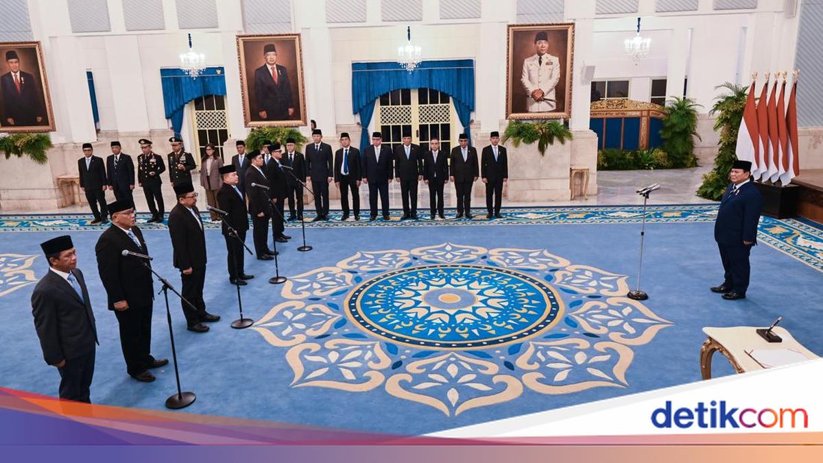 Daftar Kekayaan Versi LHKPN 6 Pejabat yang Dilantik Prabowo Hari Ini