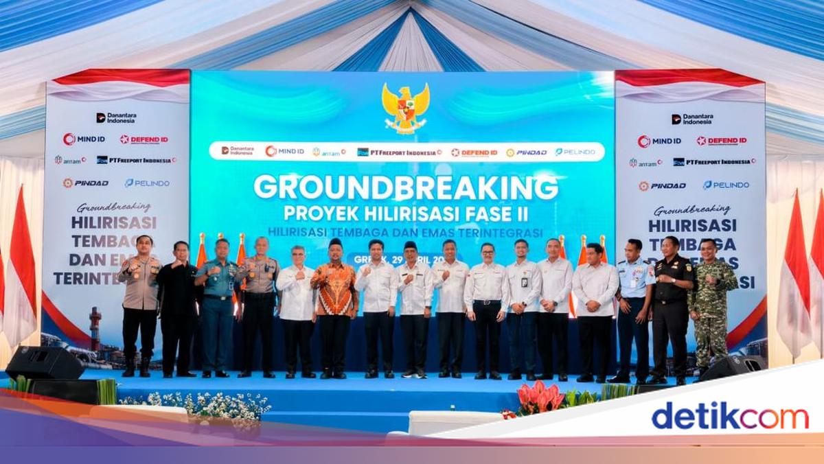 Proyek Hilirisasi Emas dan Tembaga Dibangun di Gresik