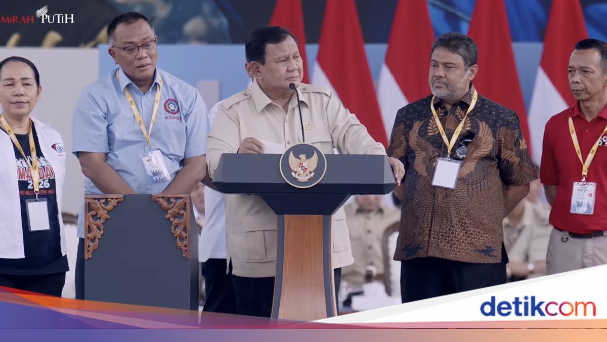 Prabowo di May Day: Saya Jadi Presiden karena Kaum Buruh, Tani dan Nelayan