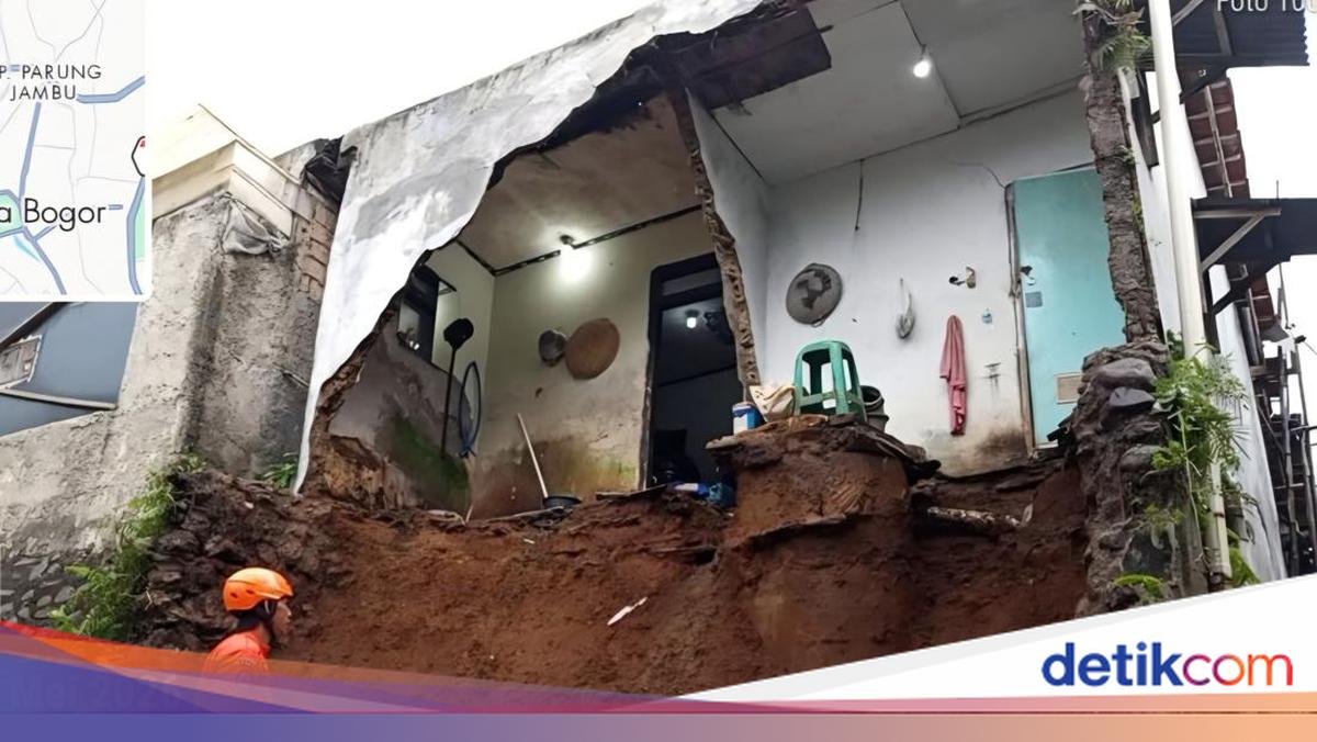 Tergerus Longsor, Dinding Rumah Warga Bogor Jebol