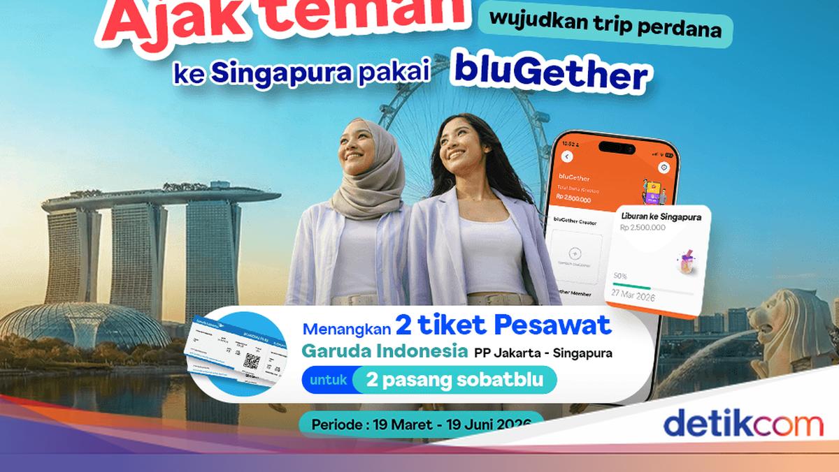 Nabung Bareng Bestie di bluGether, Rebut 2 Tiket PP Jakarta-Singapura